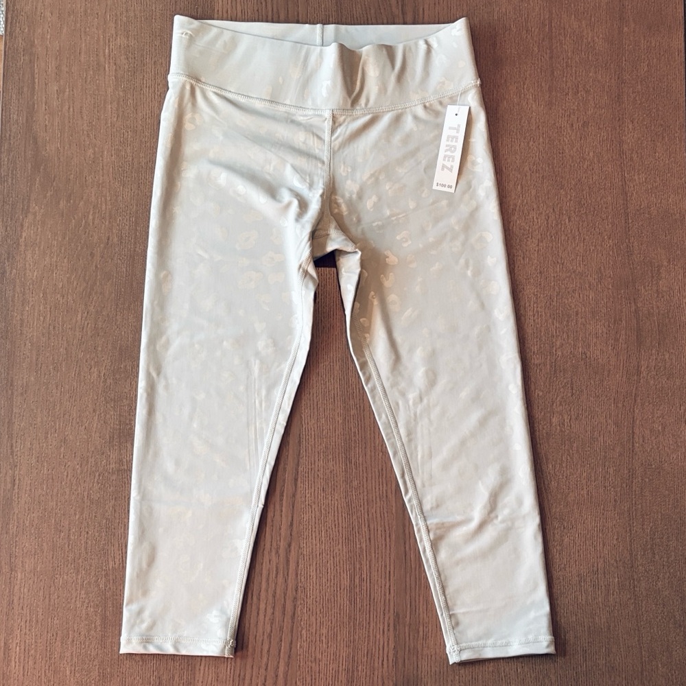 2/$60 - TEREZ NY - Light Grey Leopard Print Leggings